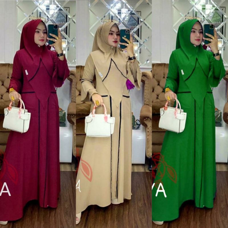 GAMIS JUMBO + KHIMAR / SYARI LIDYA JUMBO