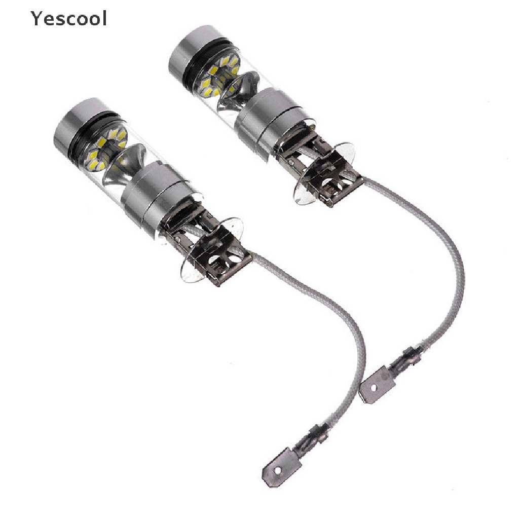 Yescool Lampu Kabut Depan Mobil LED H3 100W 12 / 24V