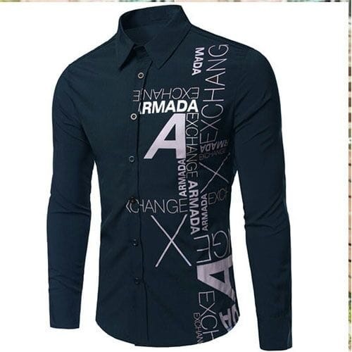 Kemeja Cowok Lengan Panjang Kekinian Atasan Terbaru Keren Baju O9I9 Hem Pria Dewasa Model Trendy Ker
