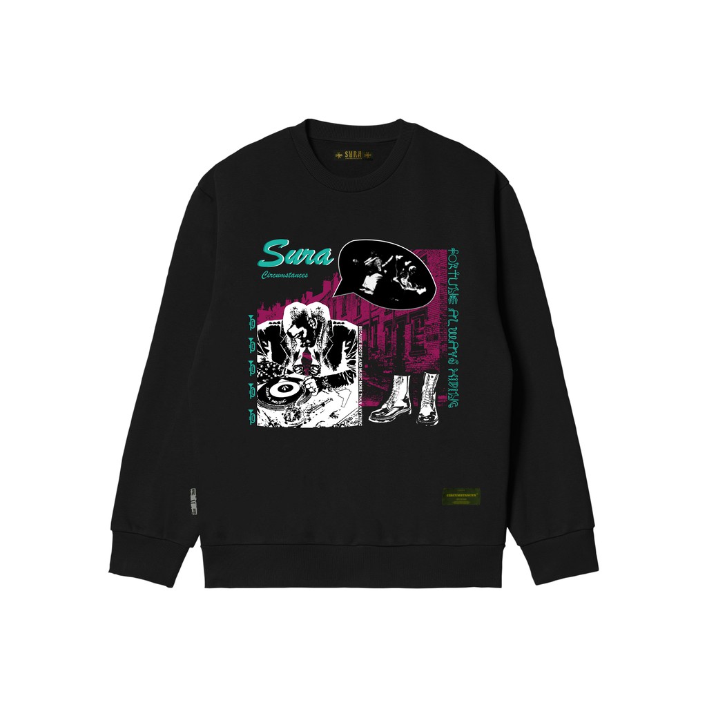 Sura Positiva - Sweatshirt Sweater Crewneck (Marteens) Black