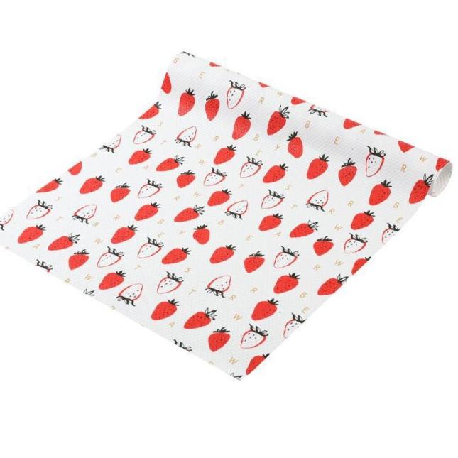 

✾ Waterproof Printing Closet Mat / Cabinet Pad H064 - White Strawbery ♣