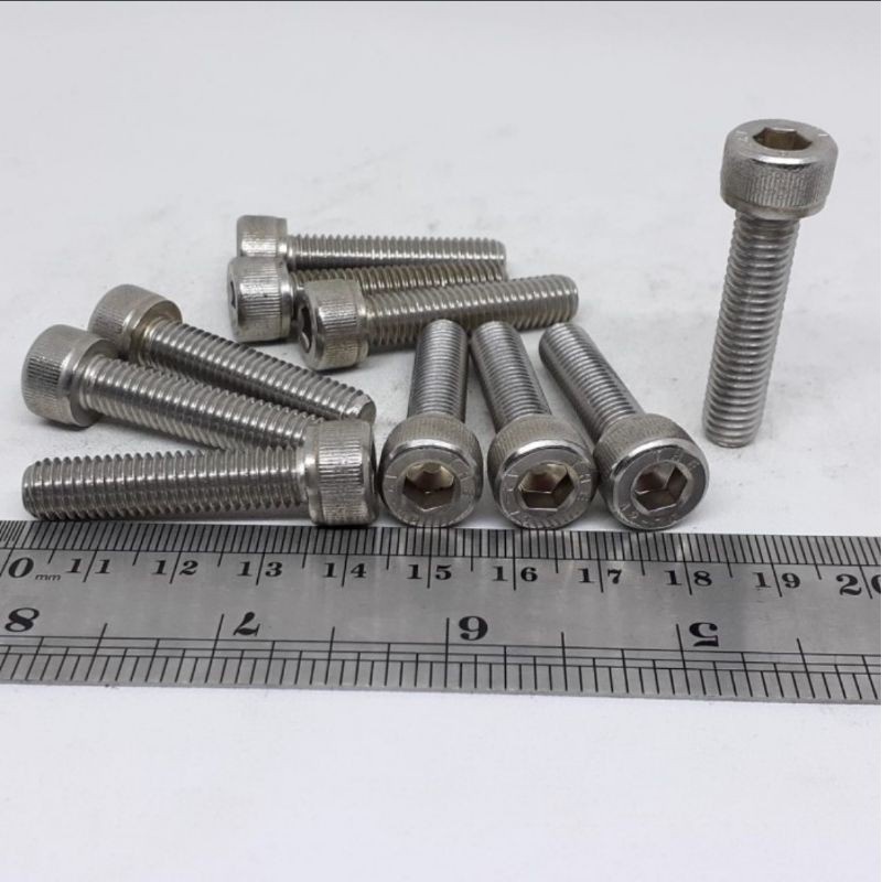 BAUT L STAINLESS M6 X 35 / BAUT 10 KUNCI L5 / L 5 / BAUT L SS M6 X 35 SUS 304 / BAUT L M6X35 STAINLE