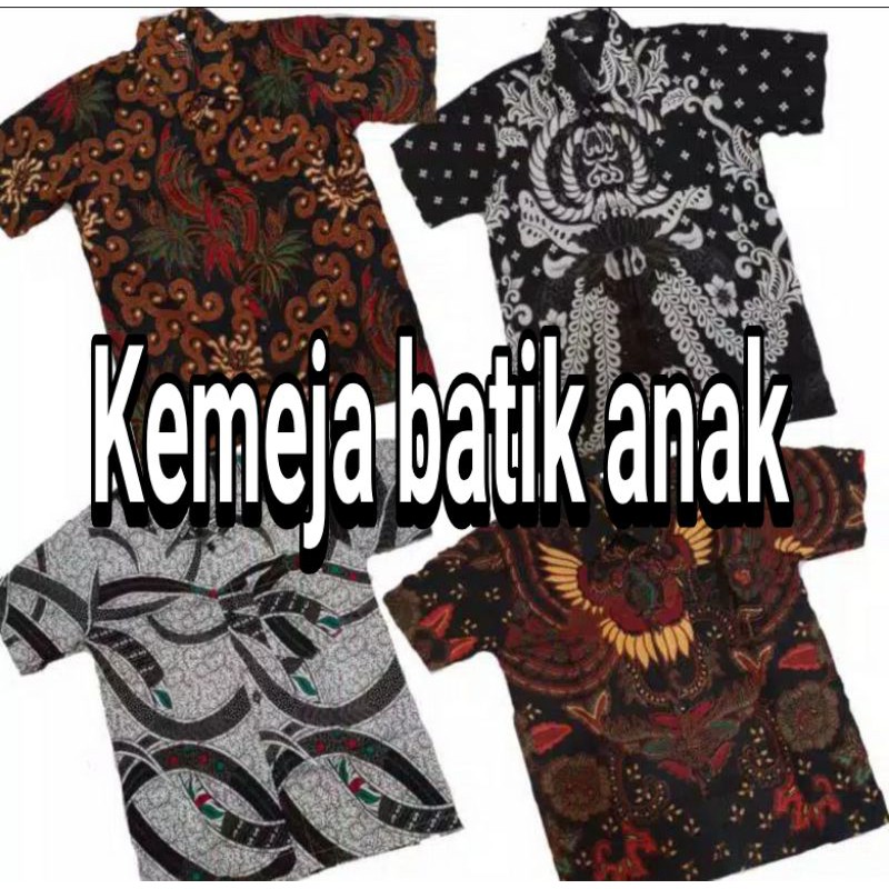 Piama Batik Baju tidur Anak 1-8 th cewek cowok