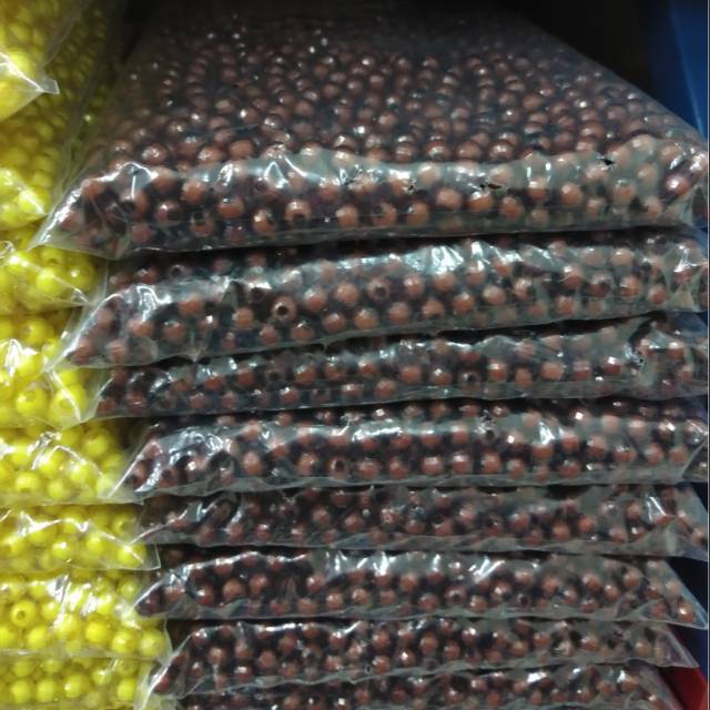 Manik Bola Dunia Coklat 1 pon