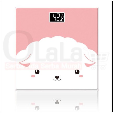 Timbangan Badan Kaca Digital - Elektronik 180kg KARTUN SCALE OLL - 2626-3