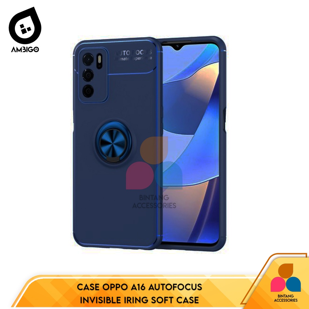 Case Oppo A16 Autofocus Invisible Iring Soft Case Soft Casing Bintang Acc