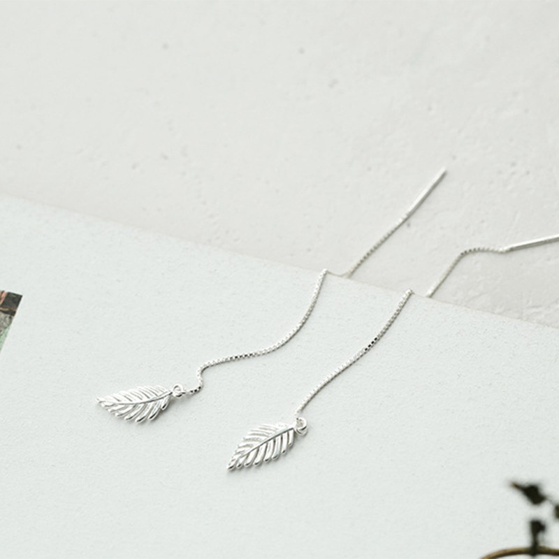 925 anting perak sterling anting-anting wanita dengan perhiasan fashion berlian-B