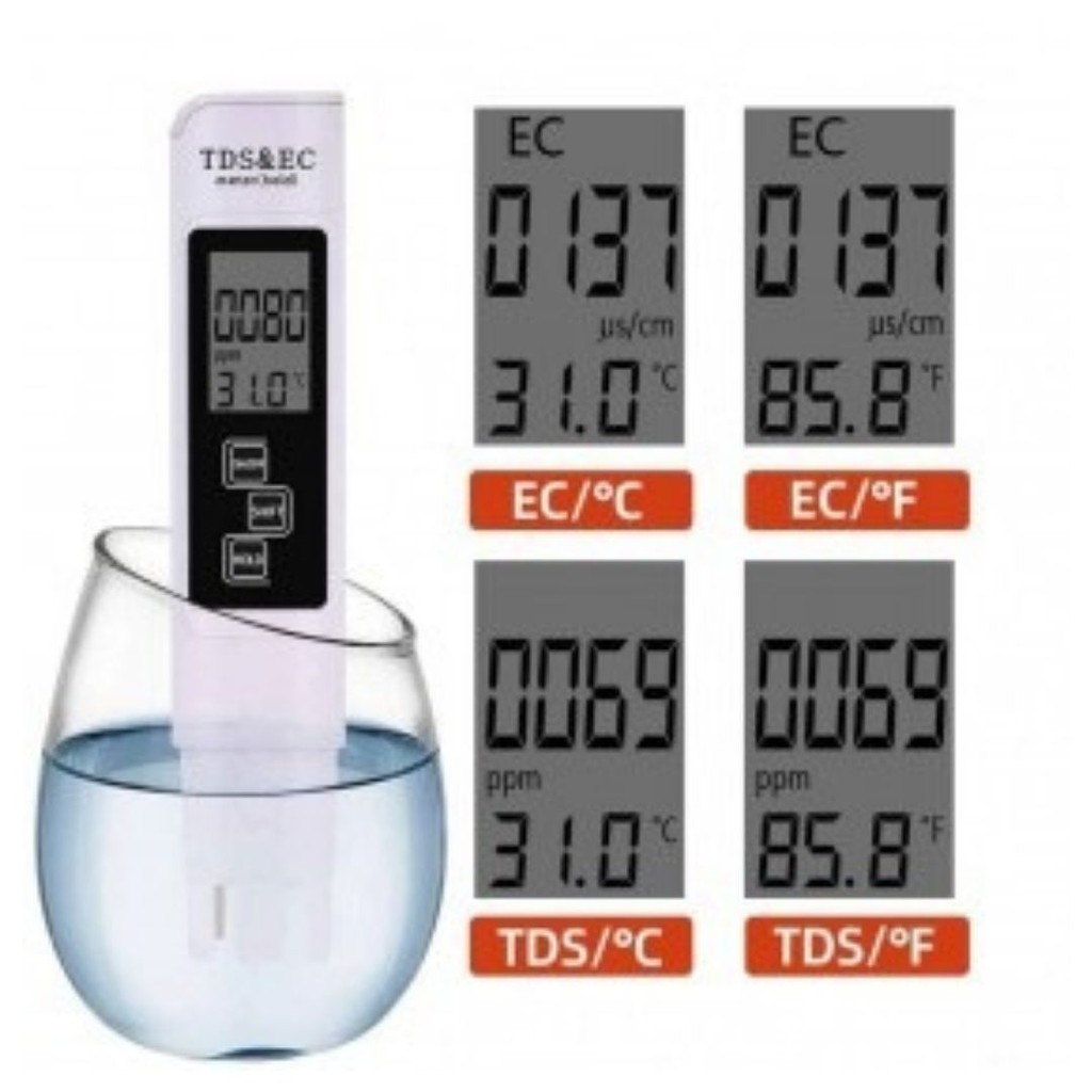 Alat Ukur Uji TDS EC Meter Digital Air Minum Lab Aqurium Kolam Hidroponik Tester 111147