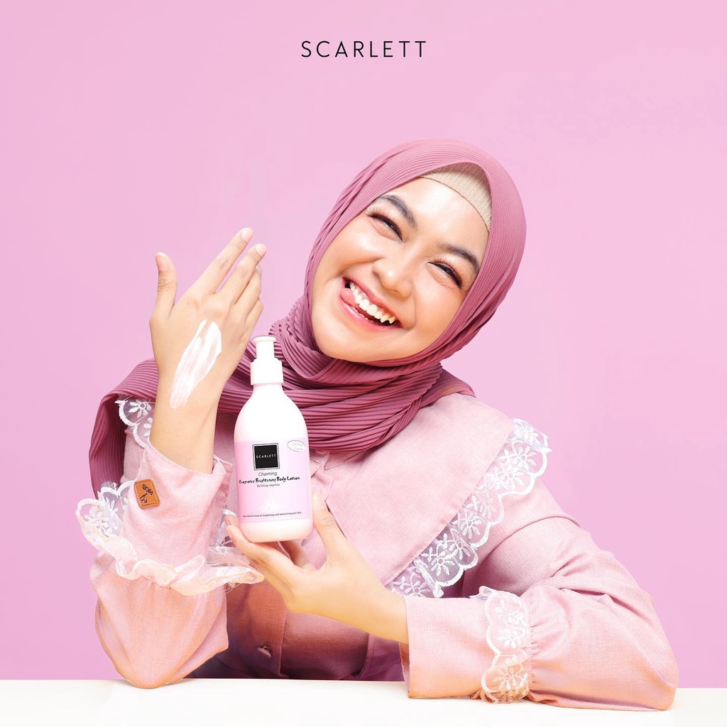 Scarlett Charming Series (Lotion, Body Cream, Serum, Body Scrub)