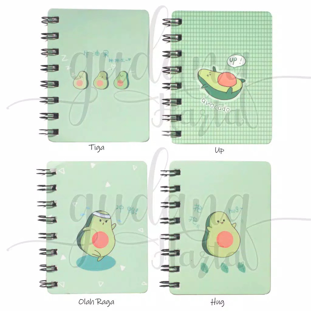 

Notebook Avocado Alpukat Buku Tulis Memo Mini Lucu Note Book AA 001