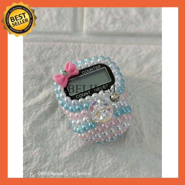 TASBIH DIGITAL CANTIK / TASBIH DIGITAL SWAROVSKI [RAINBOW] tasbeh - tasbih digital - tasbih digital 