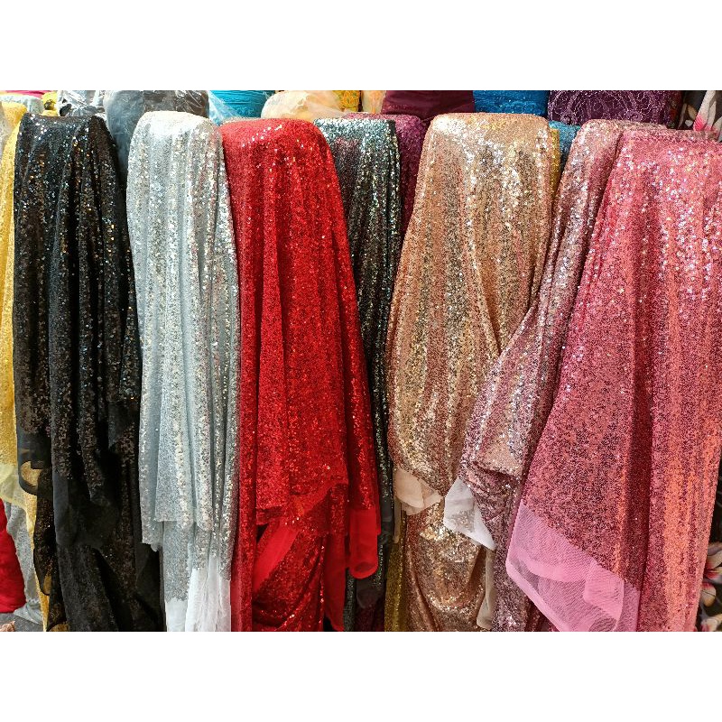 Kain tile seribu payet / squin