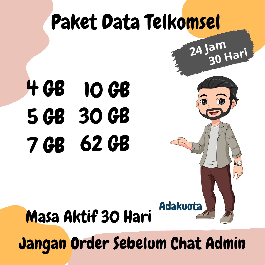 Paket Data Telkomsel 24 Jam 30 Hari