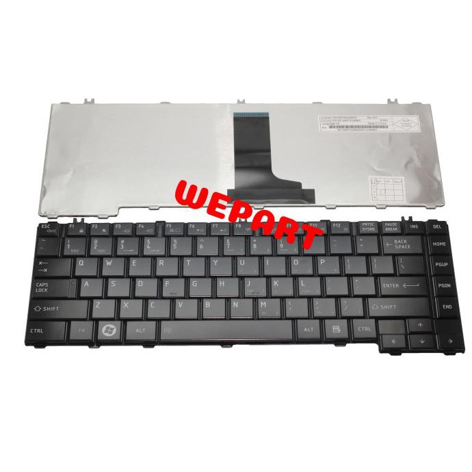 Keyboard Toshiba Satellite, Satelite C600, L640, L740, L745 Hitam Dove Wprt83 Original