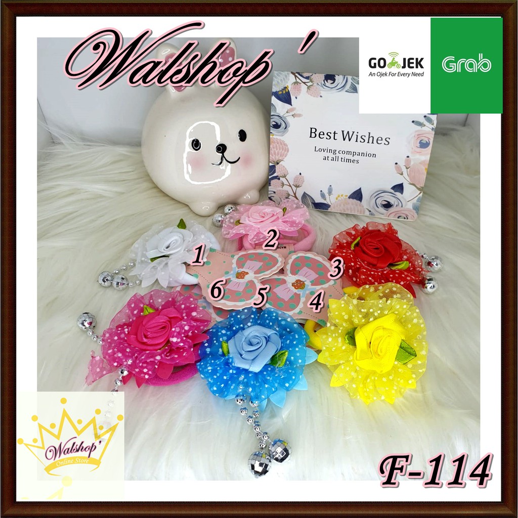IKAT RAMBUT BAYI FLOWER KOREA STYLE AKSESORIS RAMBUT F-114