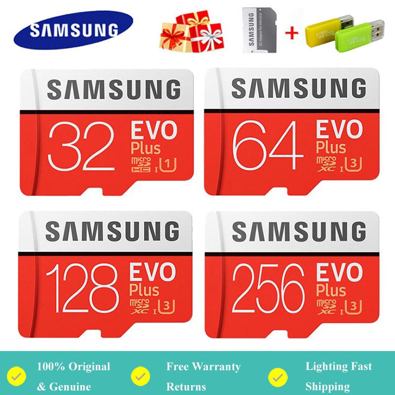 Samsung Evo Plus  Memory Card  16GB /32GB /64GB /128GB/256GB SD Card MicroSD Memory Card 100MB/s