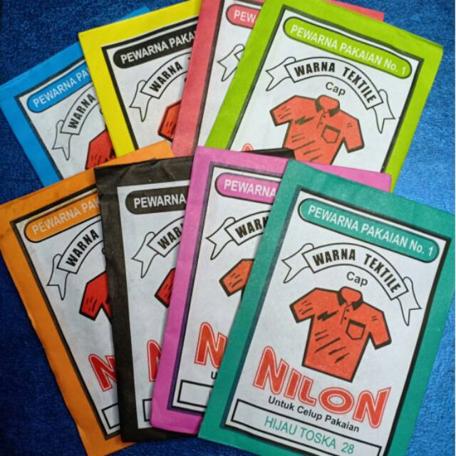 

Pewarna Pakaian wantek wantex cap nilon