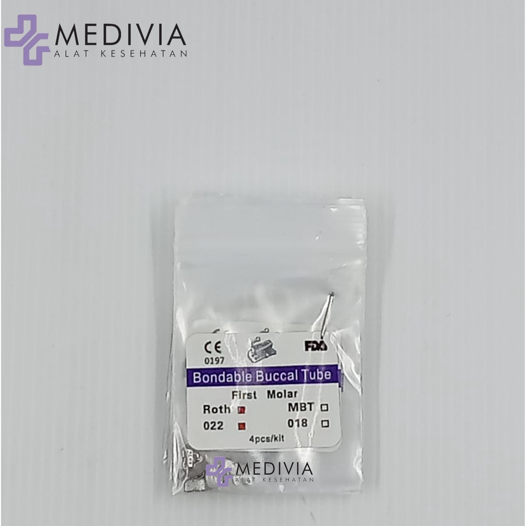 Image of BUCCAL TUBE FDA APPROVED/ FDA RECOMMENDATION BONDABLE FDA M1-M2 ISI 4 MBT/ ROTH #4