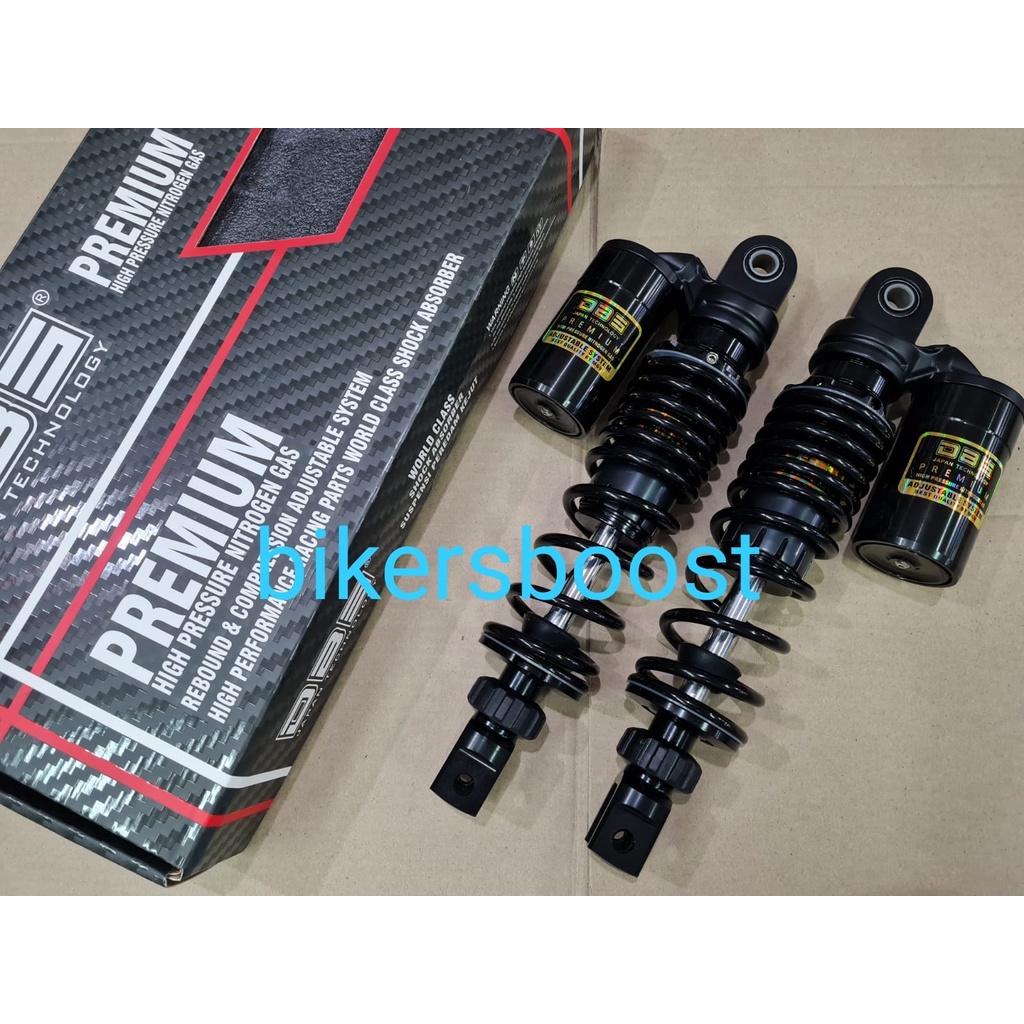 Shock Shockbreaker DBS PREMIUM 655 PROLINS 310 mm AEROX 155 new N MAX 2020 adjustable rebound Black