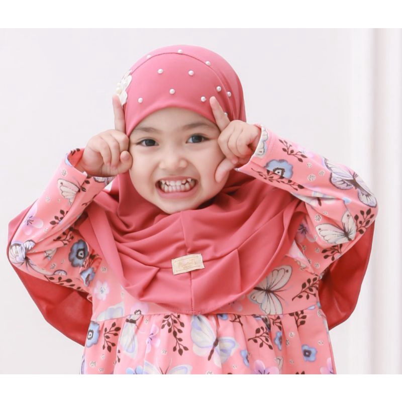 Jilbab anak perempuan prilly hijab newborn kerudung bayi