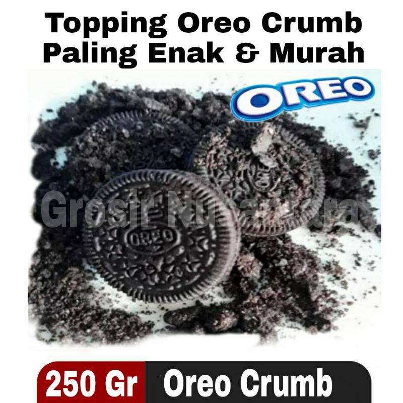 

Topping Oreo Crumb Oreoo tabur 250 gr Rasa Paling Enak