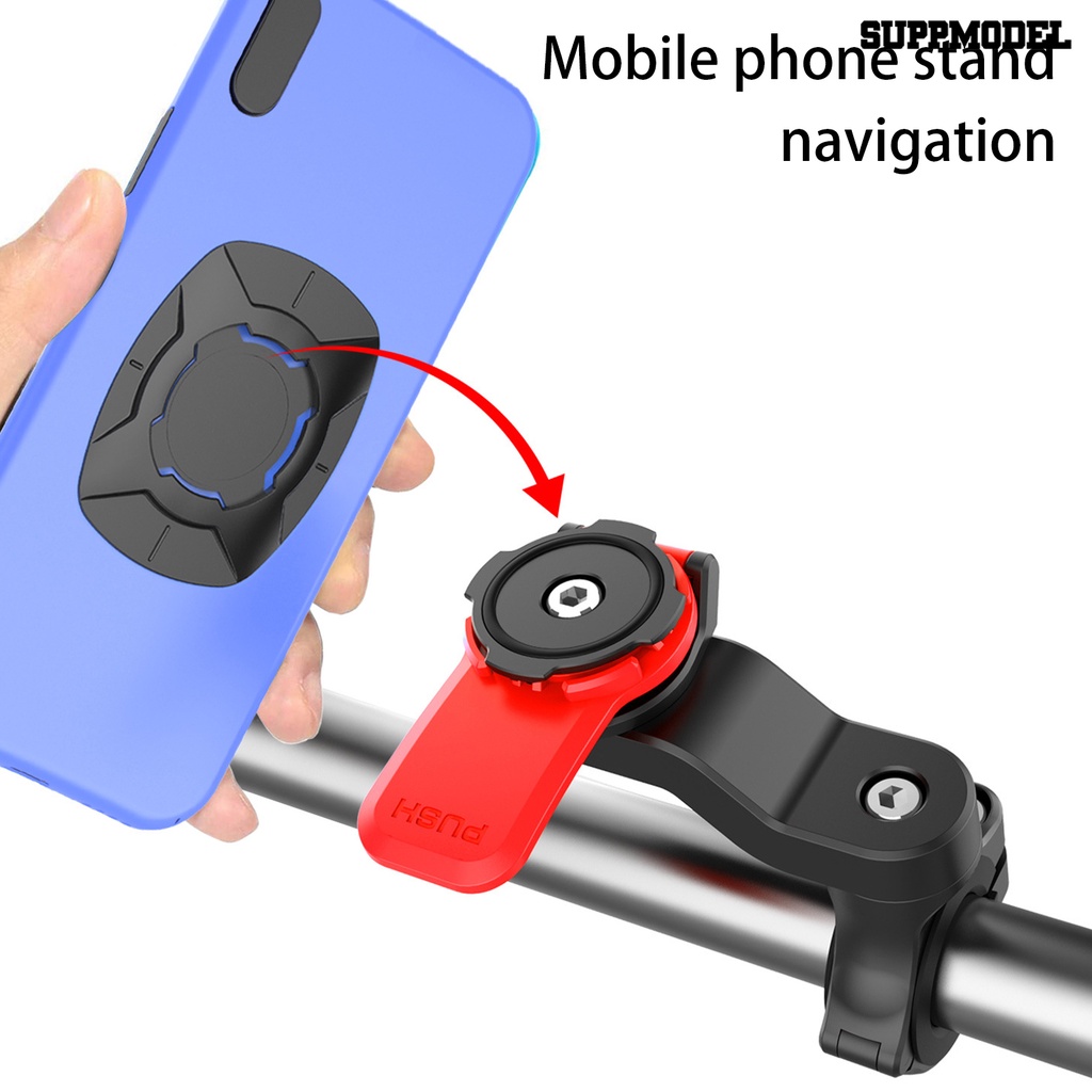 Sdl 1 Set Bracket Holder Handphone Stabil Bahan ABS Shockproof Untuk Sepeda