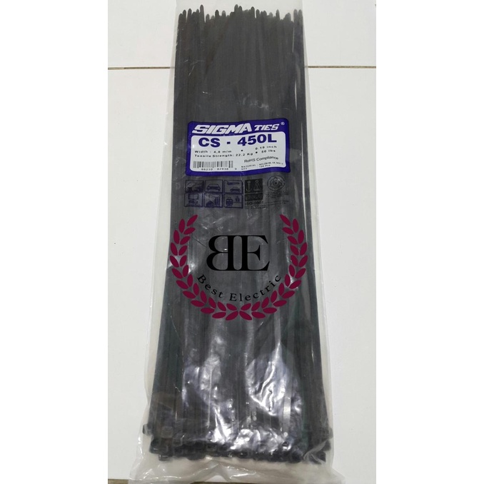 

[[COD]] Kabel Ties / Kabel Tis / Cable Tie CS 450 L Hitam 45 cm SIGMA CS450L BOOM SALE Kode 204