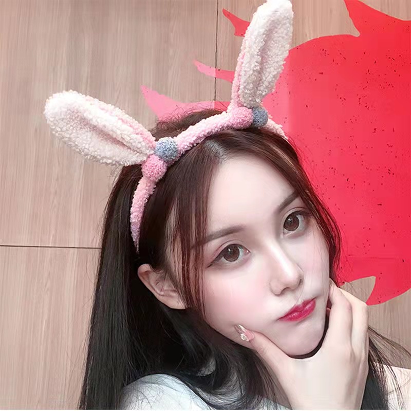 Bandana Korea Bunny Hiasan Rambut - Bando Kelinci Lucu Wanita Import