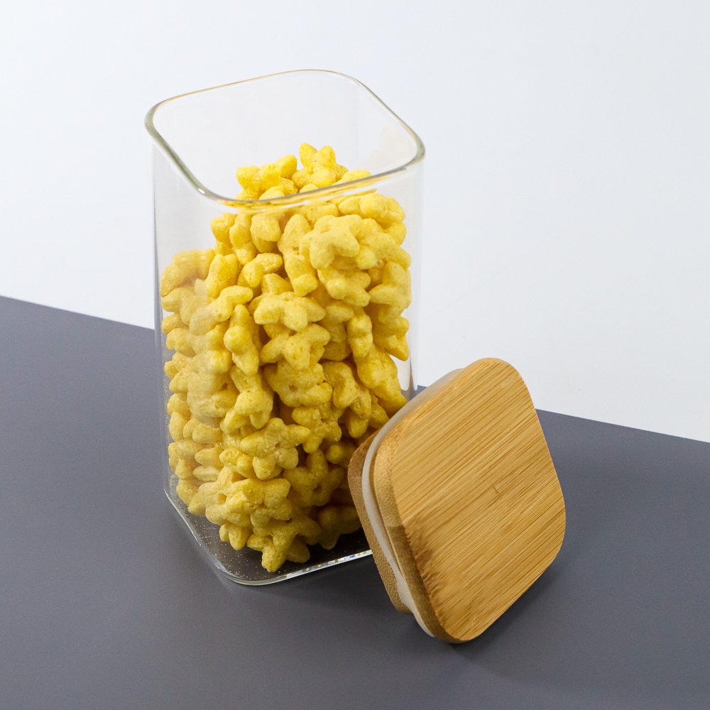 Toples Kaca Makanan Estetik / Toples Kaca Murah / Toples Kaca Penyimpanan Makanan Glass Storage Jar
