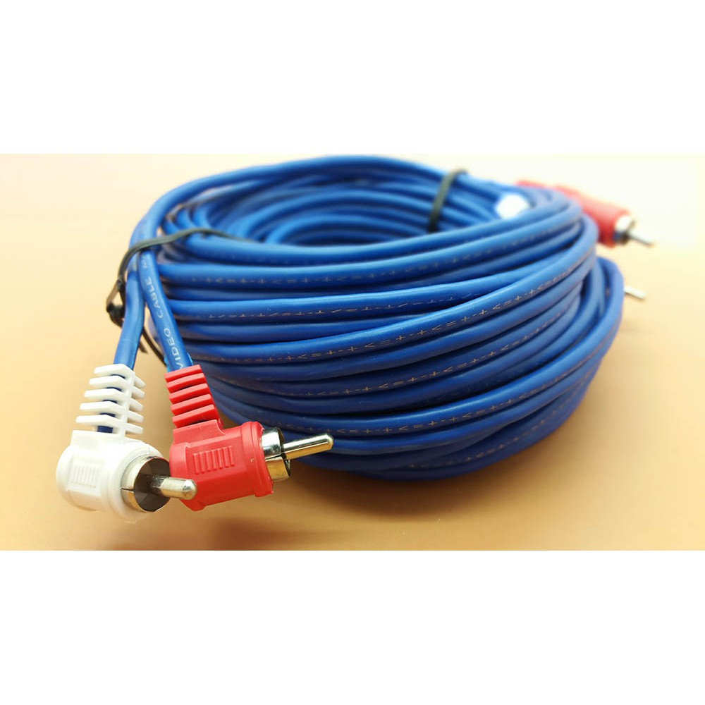 Kabel AUDIO RCA 2 K 2 Male Merk KITANI ( Cable RCA ) Panjang 10m