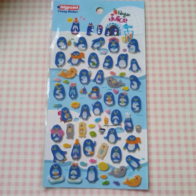 

penguin sticker for scrapbook and journal