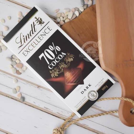 

11.11✔️AD Lindt Dark Chocolate 70% Dark Chocolate / Coklat Healthy Brain Booster 100 gram|KD4
