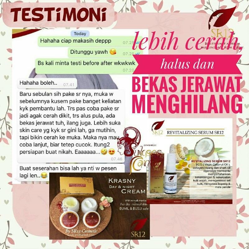 SERUM REVITALIZING AMPUH ATASI BOPENG BEKAS JERAWAT &amp; MATA PANDA SERUM WAJAH KOLAGEN SR12 BPOM