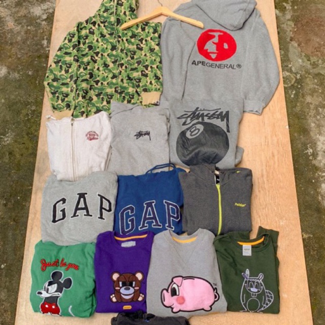 Hoodie BAPE abu
