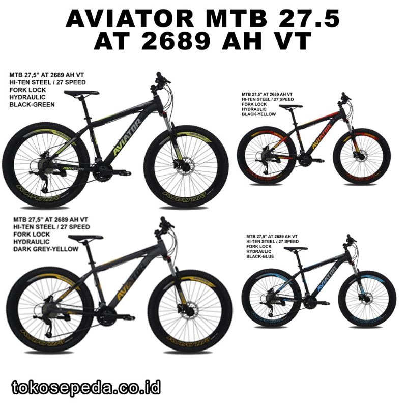 Sepeda 27.5 Aviator 2689 AH VT 27 Speed Rem Hidraulik