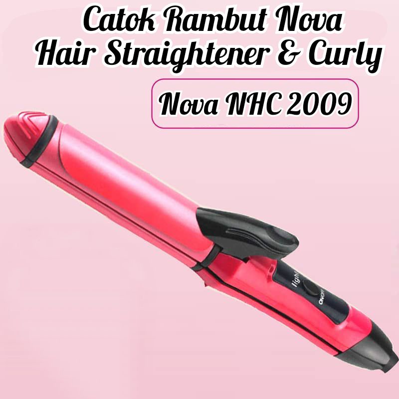 Catok nova mini 2in1 2 in 1 curly straight lurus keriting merk merek tipe nhc⭐ Toko13 ⭐