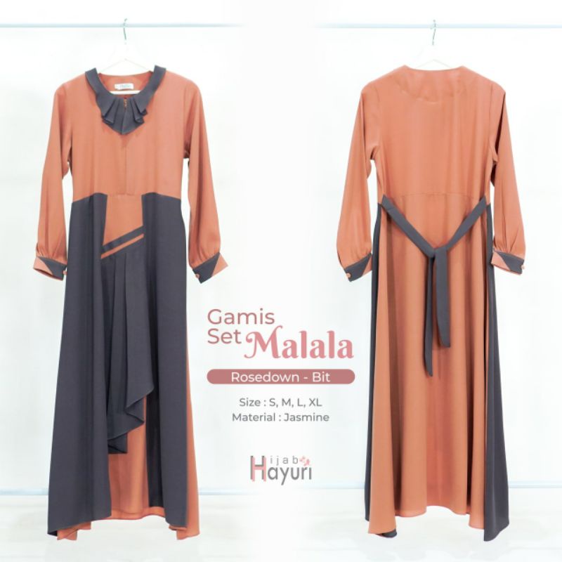 Gamis Set Malala Hijab Hayuri | Gamis Murah | Hijab Hayuri