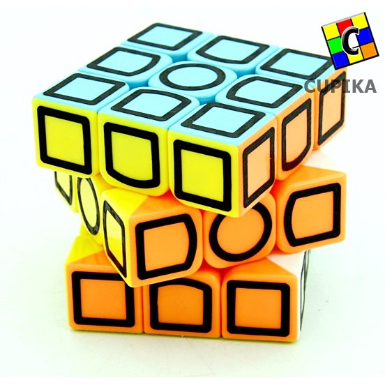 Rubik 3x3 Lefun Carbon Unik kotak luar Termurah