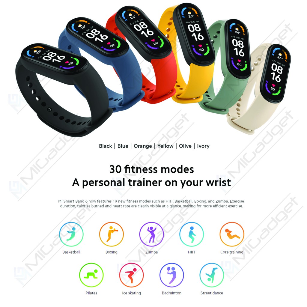 Xiaomi Mi Band 6 MiBand 6 Mi Smart Band 6 Smartwatch