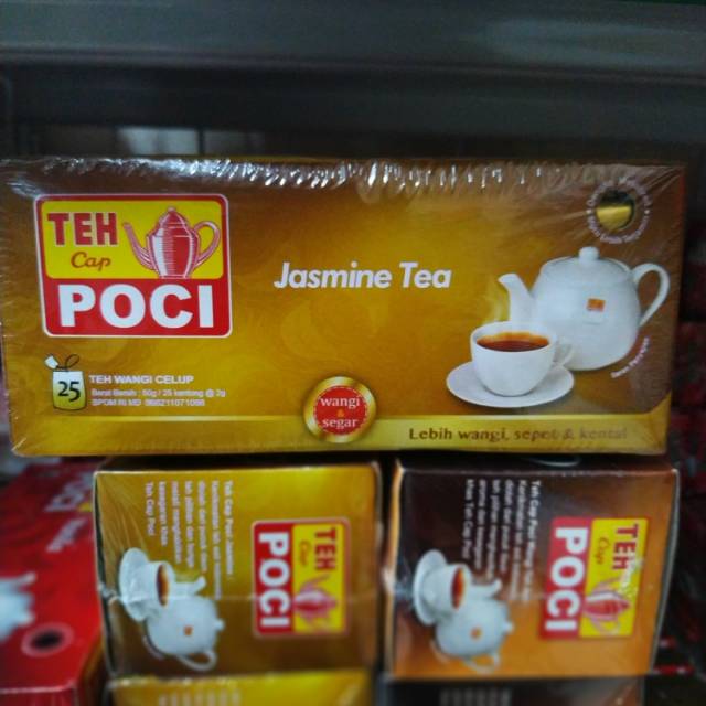 

Teh Cap Poci Jasmine Tea - Teh Wangi Celup | 1 Pak 50gr isi 25 Kantong