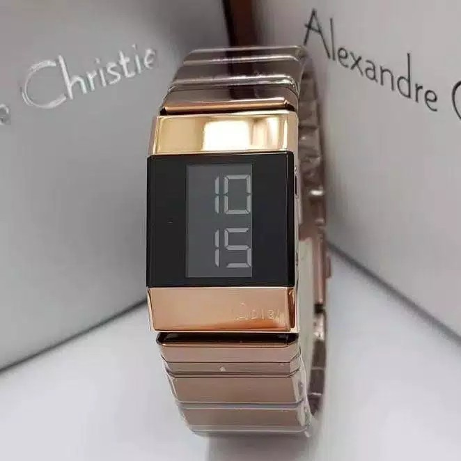 Alexandre christie original 100 % ac9100 coklat rosegold