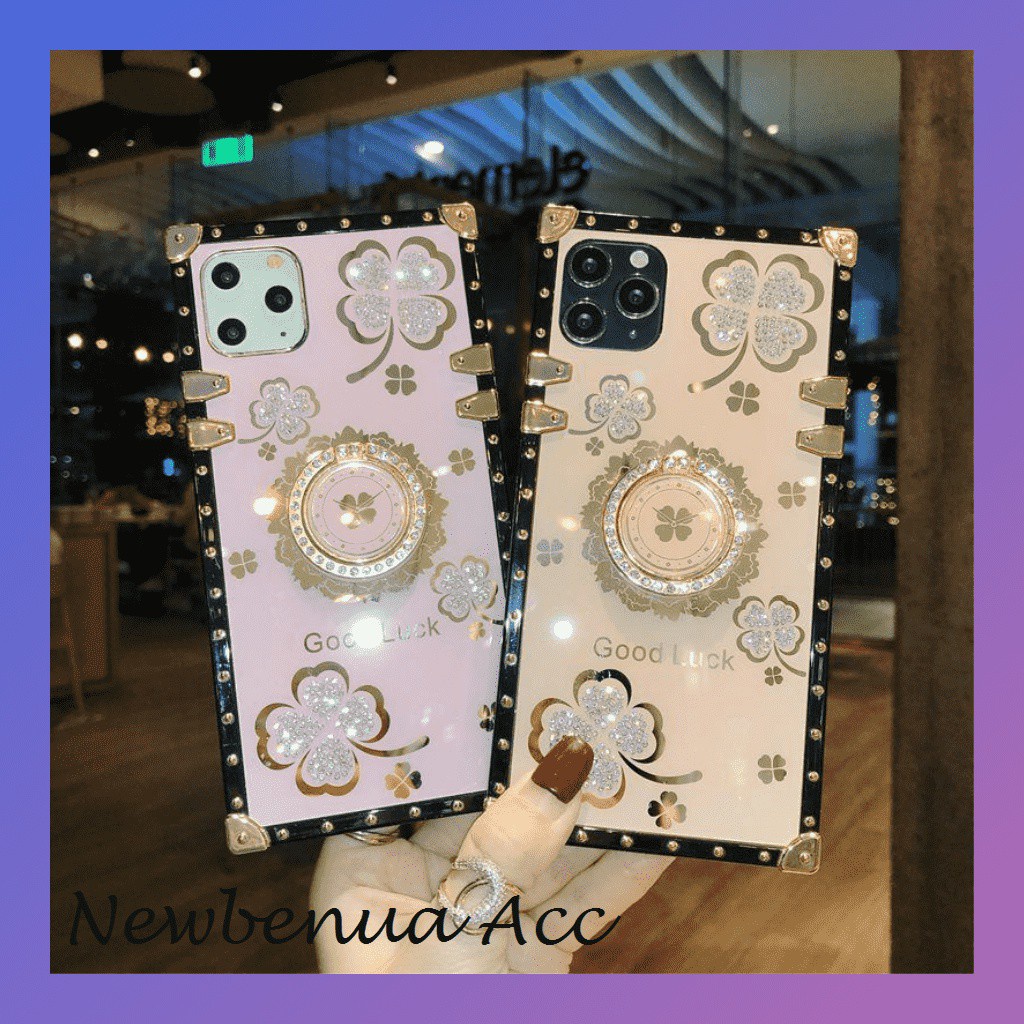 LV soft case trunk stand OPPO RENO 4F Iphone 6 6S 6+ 6S+ 7 8 SE 7+ 8+ X Xs Xr Max 11 Pro 12 FH09