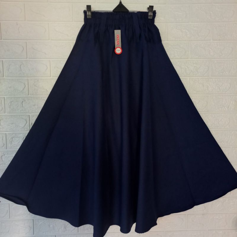 ROK PAYUNG | ROK PAYUNG POLOS | ROK PAYUNG MOSKREP-Biru Tua