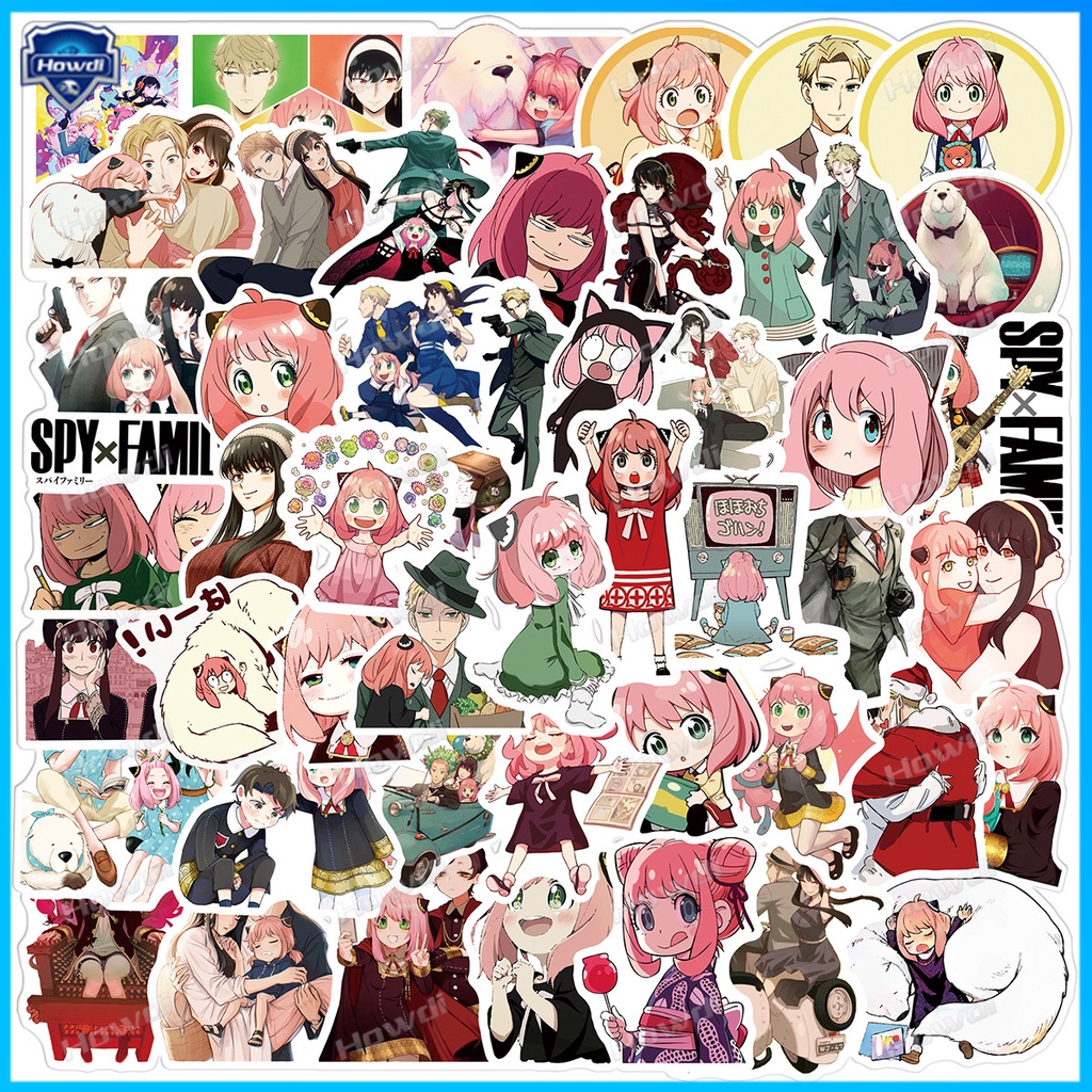 Stiker Motif Anime Spyxfamily Tahan Air Untuk Mobil / Motor