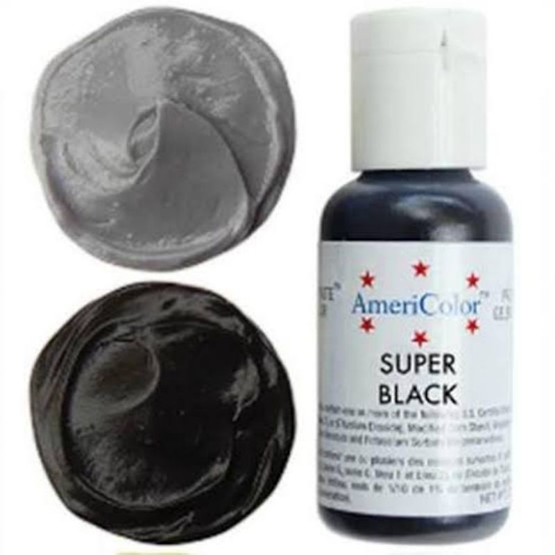 

Americolor Softgel Paste Super Black pewarna hitam