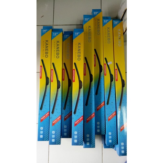 Wiper pisang wiper mobil kanebo frameless set kanan kiri