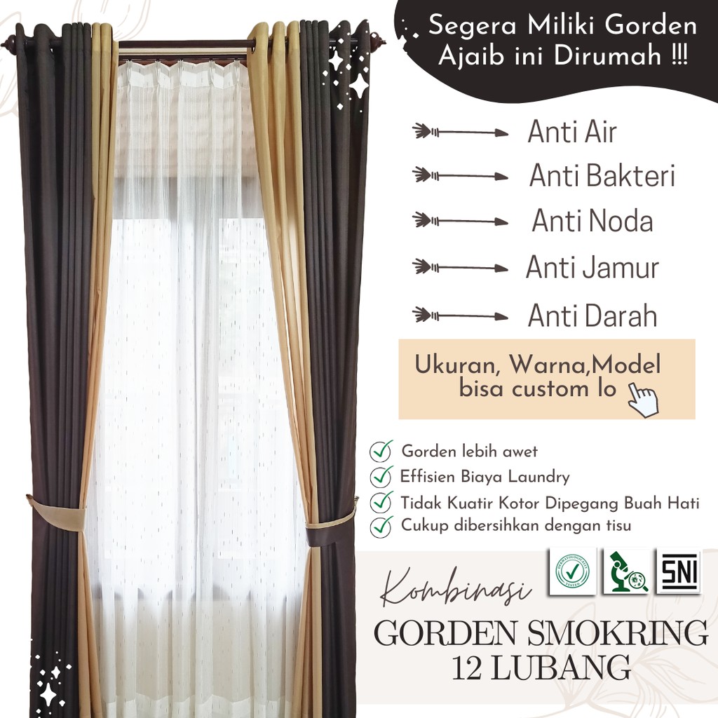 GORDEN KOLONG DAPUR / HORDENG MEJA KOMPOR MOTIF POLOS /  GORDEN ANTI AIR / GORDEN ANTI DEBU