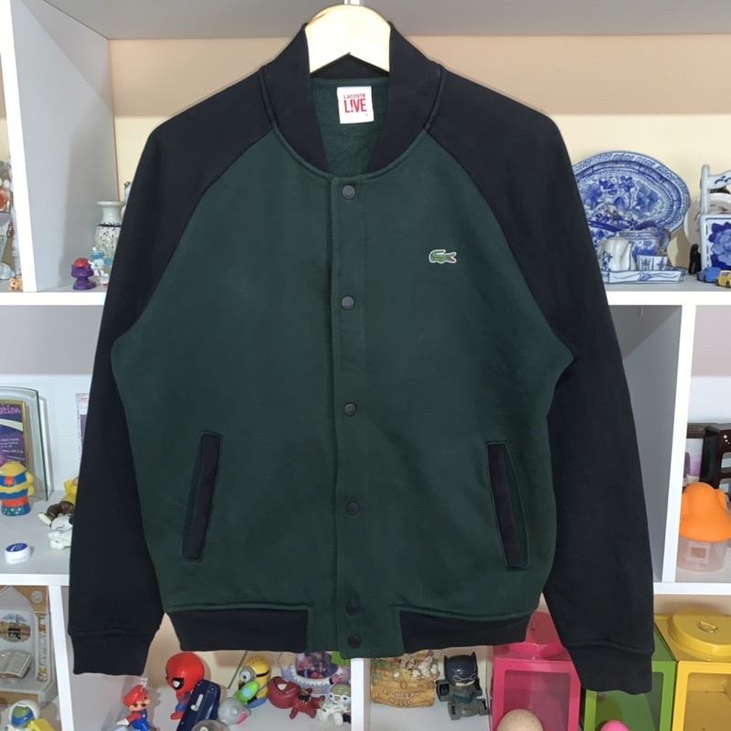 jaket varsity Lacoste Live original + Crewneck Lacoste