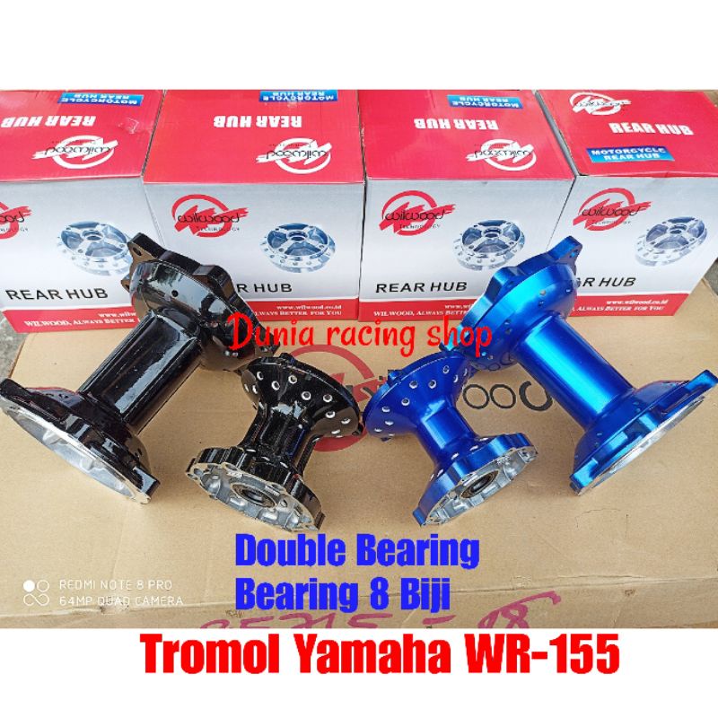 Tromol Yamaha WR 155 WR155 Wilwood Double bearing Bering 8 depan belakang Tromol Trombol WR 155 WR155 Supermoto WR 155 Velg Supermoto WR 155