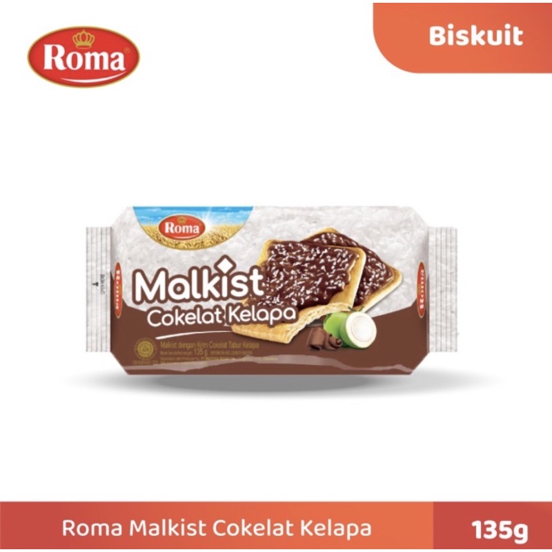 

ROMA MALKIST COKLAT KELAPA 135 GR